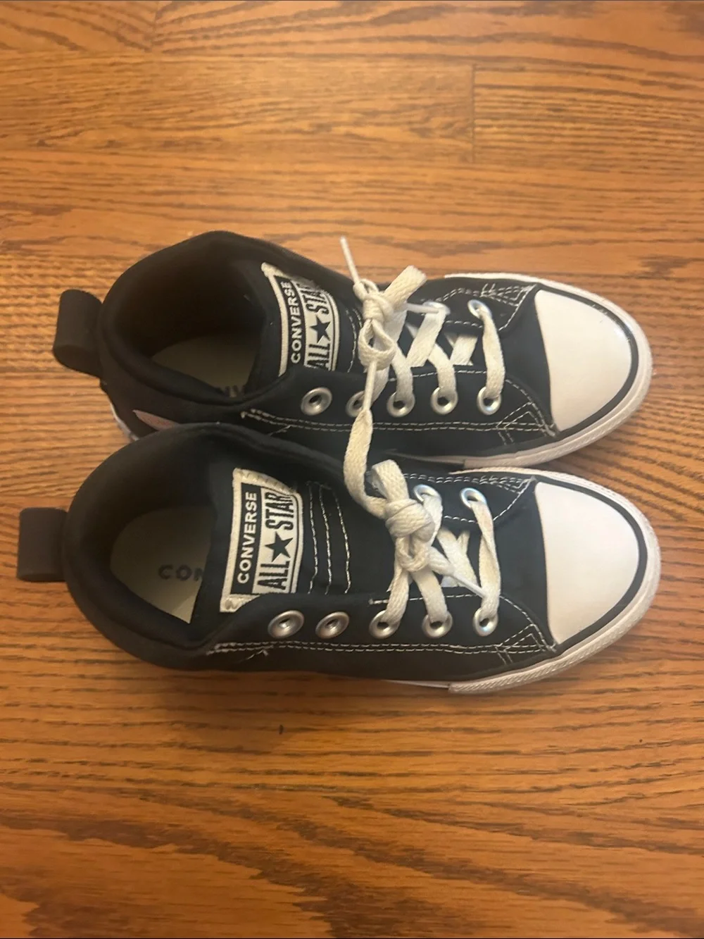 Converse Kids Black and White High-Top Sneakers